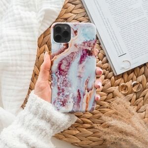 BURGA Frozen Leaves - Cute Marble Google Pixel 5 Case